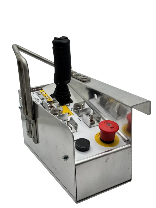 Skyjack non-proportional control box with stainless steel guard handle